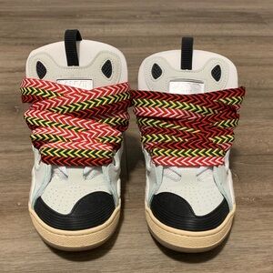 Lanvin Curb Sneakers - Red, Yellow, Black, White